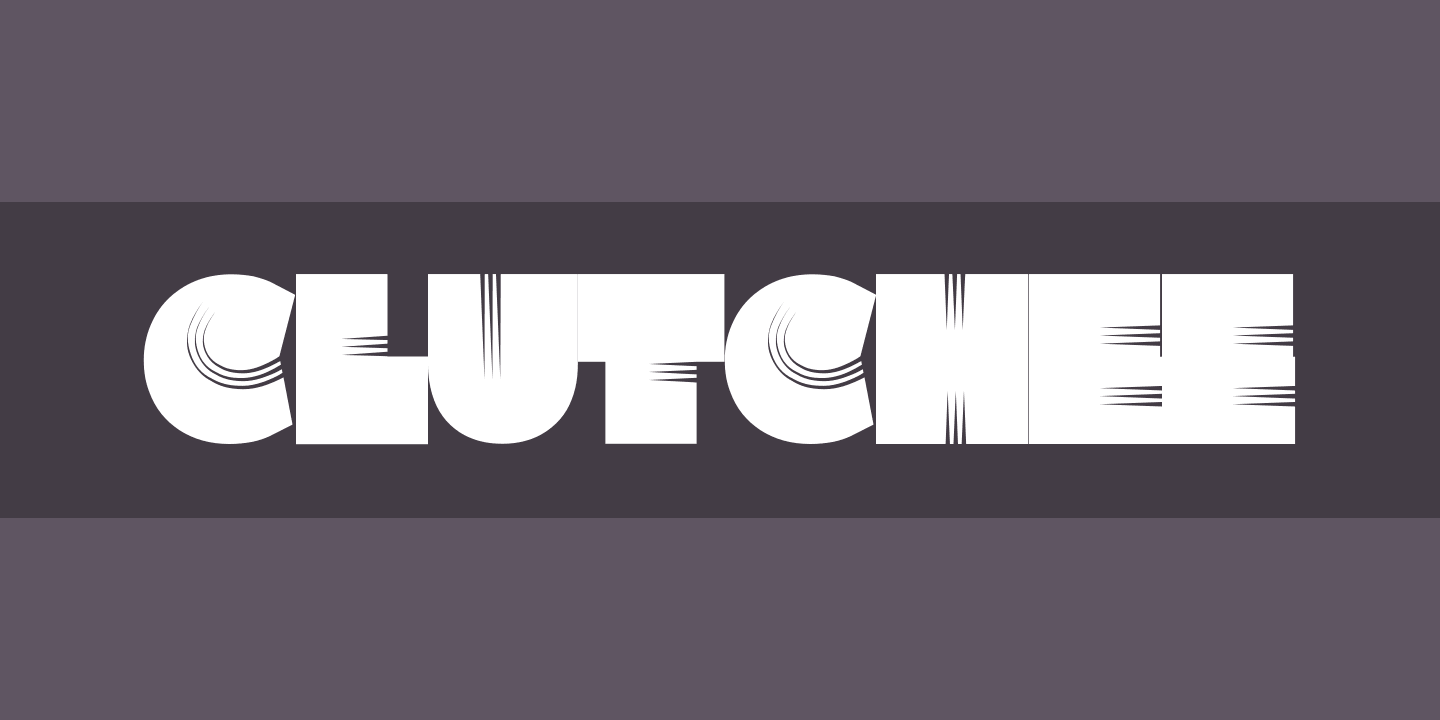 Clutchee Regular Font preview